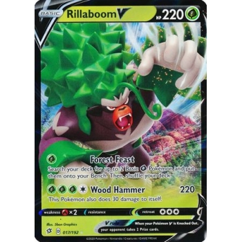 Rillaboom V - 017/192 - Ultra Rare